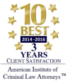 10 Best 2014-2016 3 Years Client Satisfaction